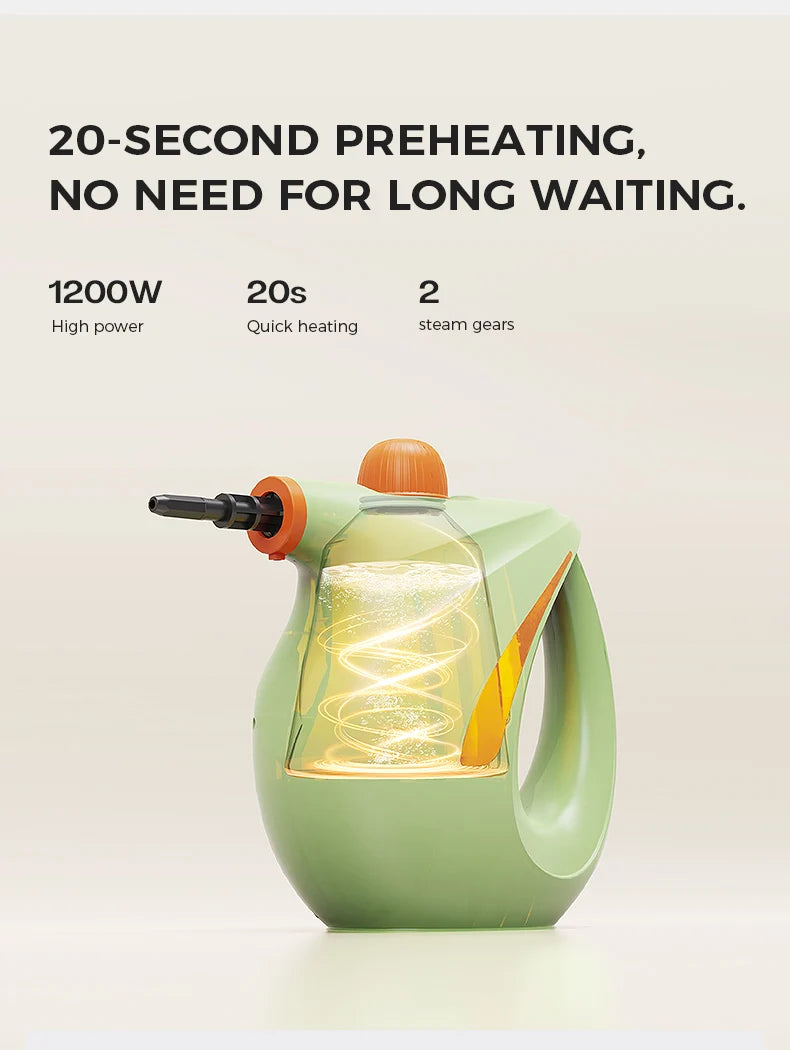 700ML High Pressure Steam Cleaning Machine Handheld Electric Steam Kettle Household Kitchen High Temperature Cleaning Device.