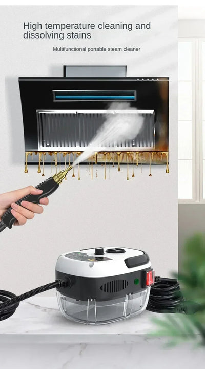 Heavy-Duty Steam Cleaner with 160℃ Sanitizing for Hood/Home/Car- 110V-220VDual Voltage-High-Pressure Deep Cleaning Appliance ﻿ ﻿