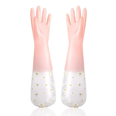 Waterproof Housework Cleaning Gloves Kitchen Cleaning Latex Household Dishwashing Laundry Gloves Wear Resistant Rubber Gloves