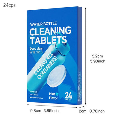 Water Bottle Cleaning Tablets Scale Cleaning Effervescent Tablets Decontamination Descaling Kettle Cleaning Kitchen Cleaner