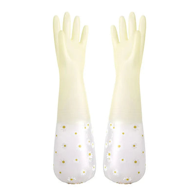 Waterproof Housework Cleaning Gloves Kitchen Cleaning Latex Household Dishwashing Laundry Gloves Wear Resistant Rubber Gloves