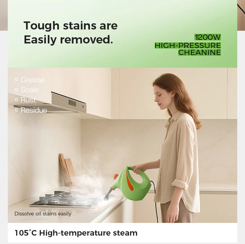 700ML High Pressure Steam Cleaning Machine Handheld Electric Steam Kettle Household Kitchen High Temperature Cleaning Device.