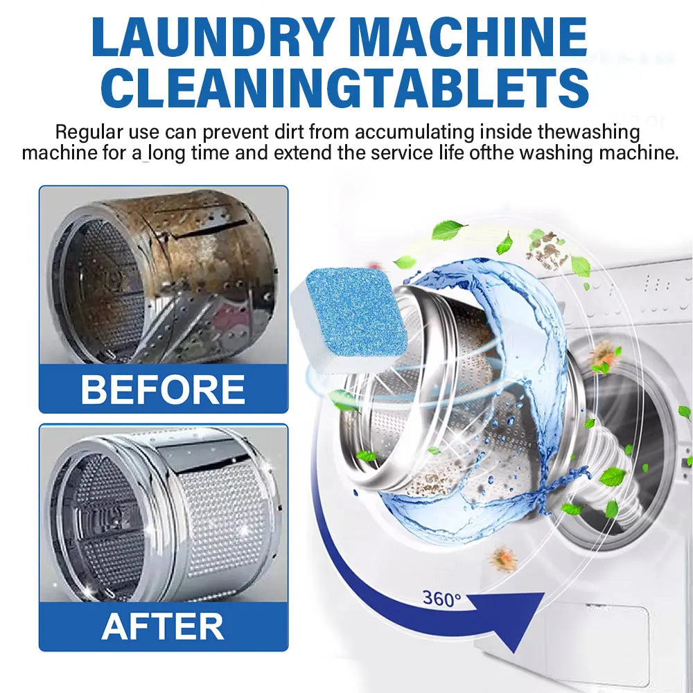 Washing Machine Cleaning Effervescent Tablets Deeply Cleans Stubborn Dirt Eliminates Odors for All Models Cleaning Machine Laver