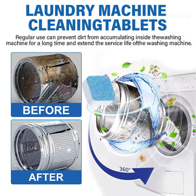 Washing Machine Cleaning Effervescent Tablets Deeply Cleans Stubborn Dirt Eliminates Odors for All Models Cleaning Machine Laver