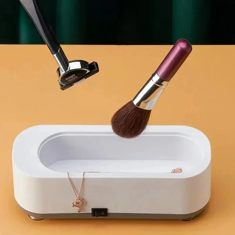 Vibration Cleanser Wash Cleaner Jewelry Glasses Cleaner Watch Cleaning Makeup Brush Cleaning Tool （Without battery）