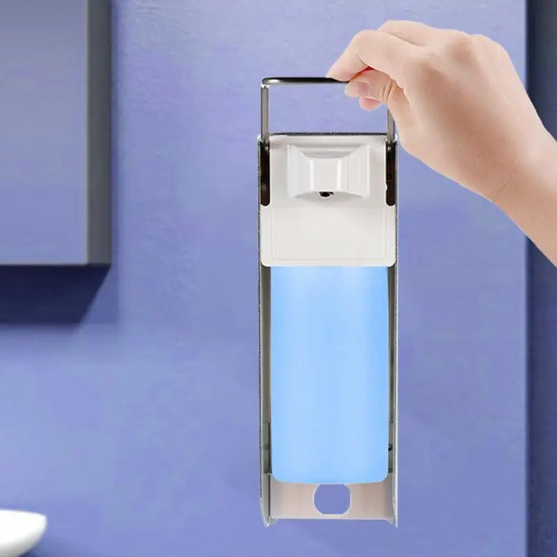 Wall Mount Liquid Dispenser Elbow Press Hand Washing Liquid Dispenser Hand Cleaning Liquid Pump Bottle For Household Use
