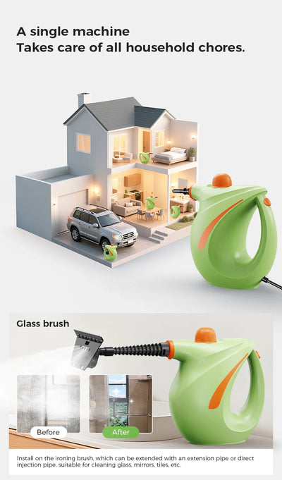 700ML High Pressure Steam Cleaning Machine Handheld Electric Steam Kettle Household Kitchen High Temperature Cleaning Device.