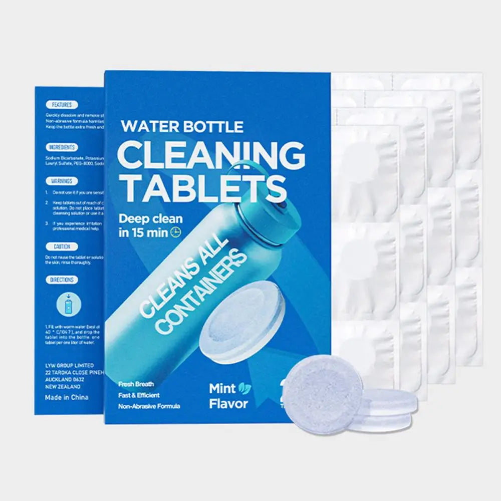 Water Bottle Cleaning Tablets Scale Cleaning Effervescent Tablets Decontamination Descaling Kettle Cleaning Kitchen Cleaner