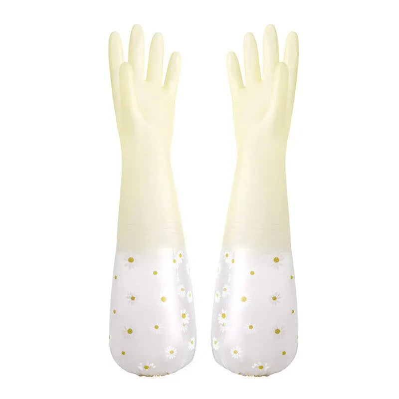 Waterproof Housework Cleaning Gloves Kitchen Cleaning Latex Household Dishwashing Laundry Gloves Wear Resistant Rubber Gloves
