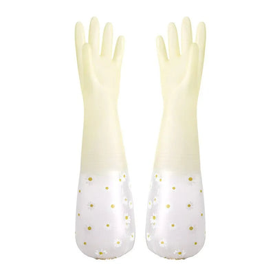 Waterproof Housework Cleaning Gloves Kitchen Cleaning Latex Household Dishwashing Laundry Gloves Wear Resistant Rubber Gloves