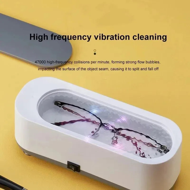 Vibration Cleanser Wash Cleaner Jewelry Glasses Cleaner Watch Cleaning Makeup Brush Cleaning Tool （Without battery）
