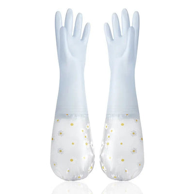 Waterproof Housework Cleaning Gloves Kitchen Cleaning Latex Household Dishwashing Laundry Gloves Wear Resistant Rubber Gloves