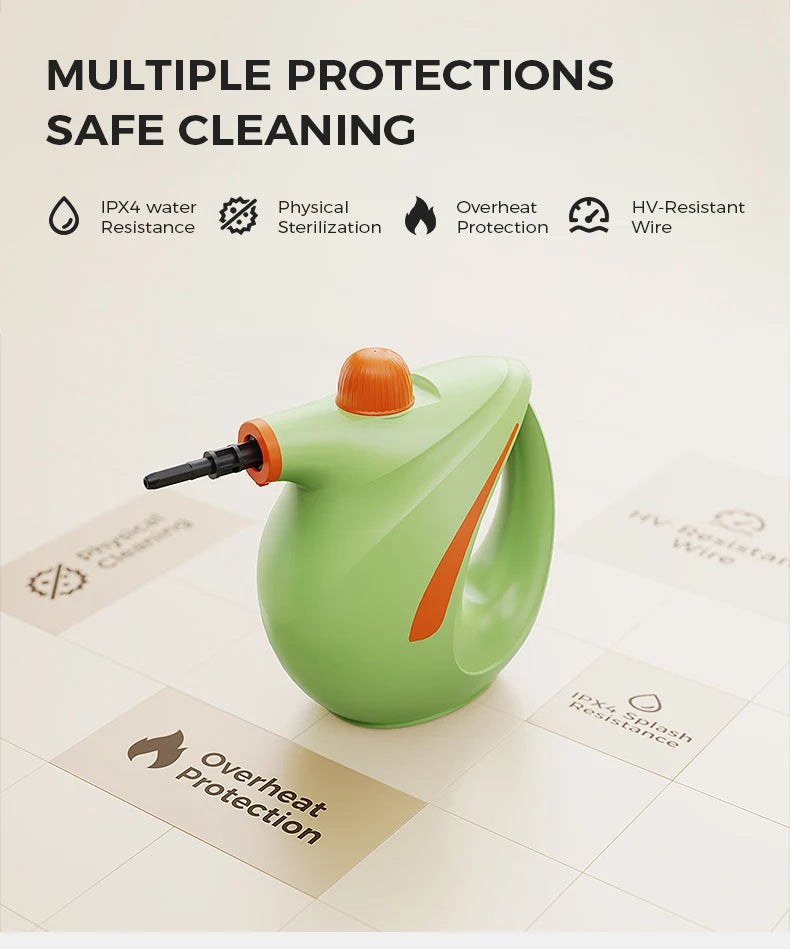 700ML High Pressure Steam Cleaning Machine Handheld Electric Steam Kettle Household Kitchen High Temperature Cleaning Device.